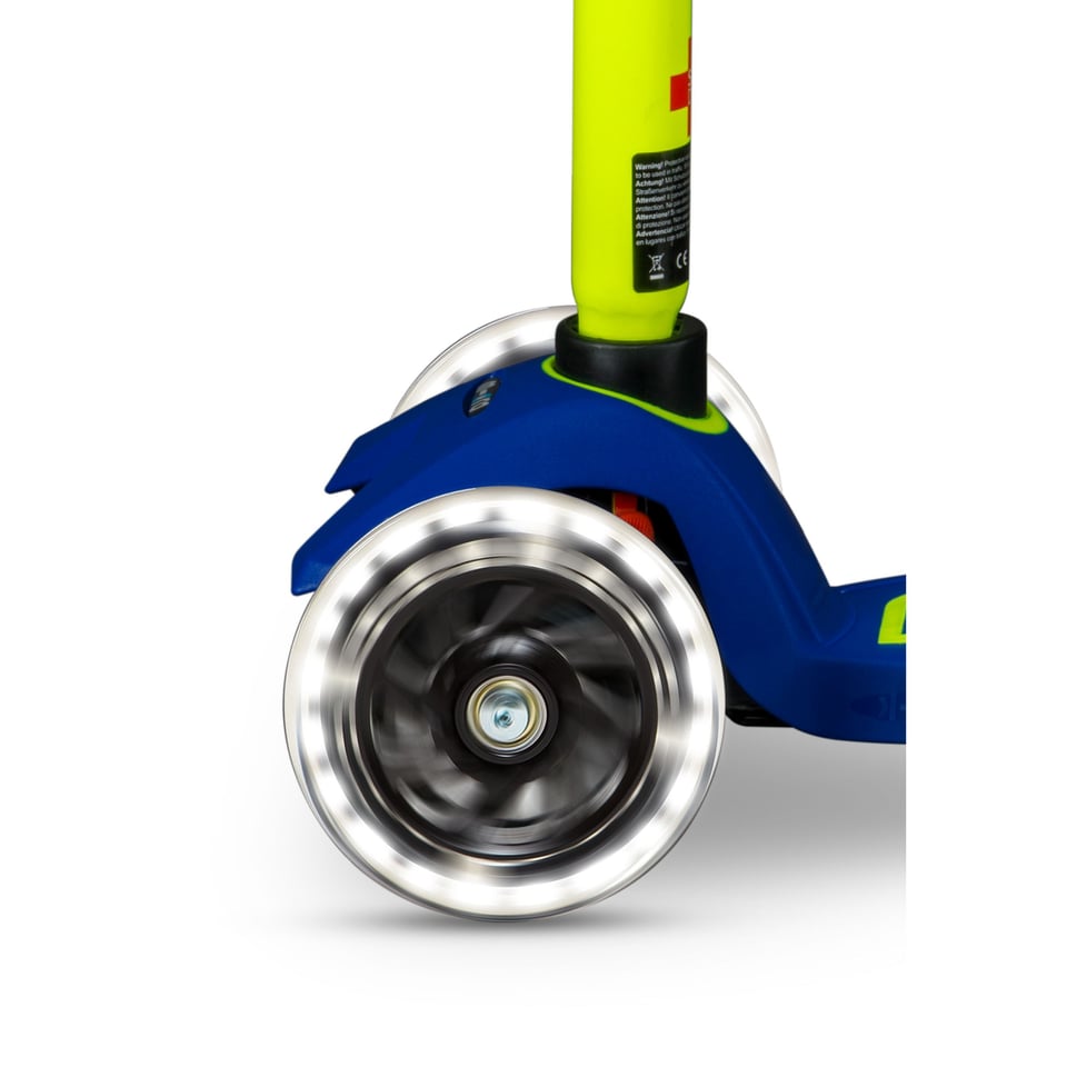 Maxi Micro Step Deluxe LED Blauw Geel Neon
