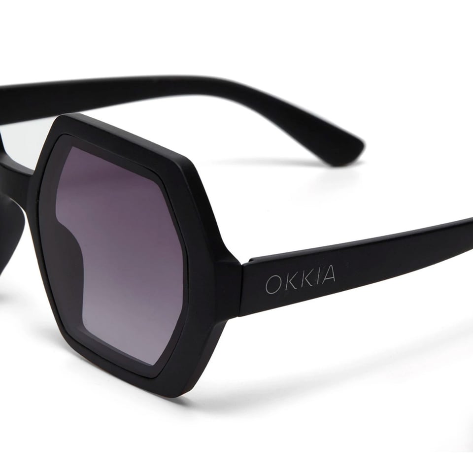 Zonnebril EMMA Hexagon Black OK015-BK