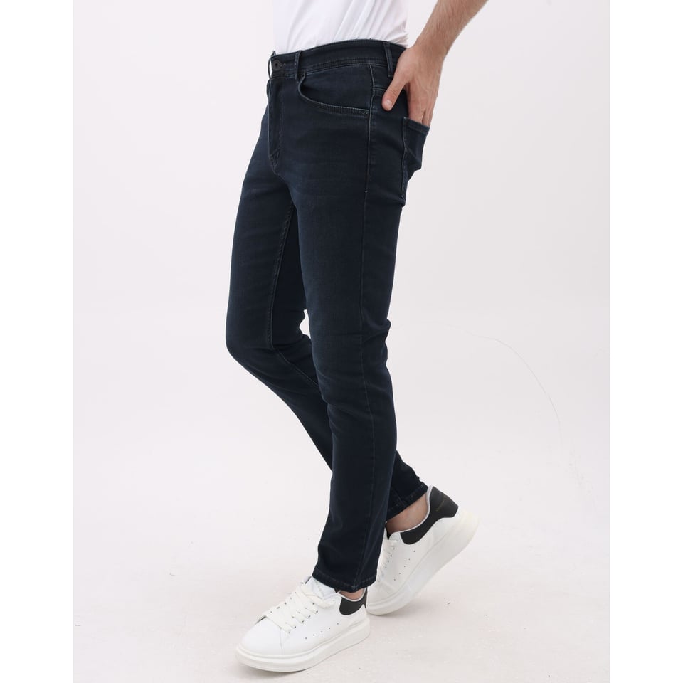 Spijkerbroek Heren Volwassenen - Heren Jeans Regular Fit Stretch - MM-R-14 - Donker Blauw