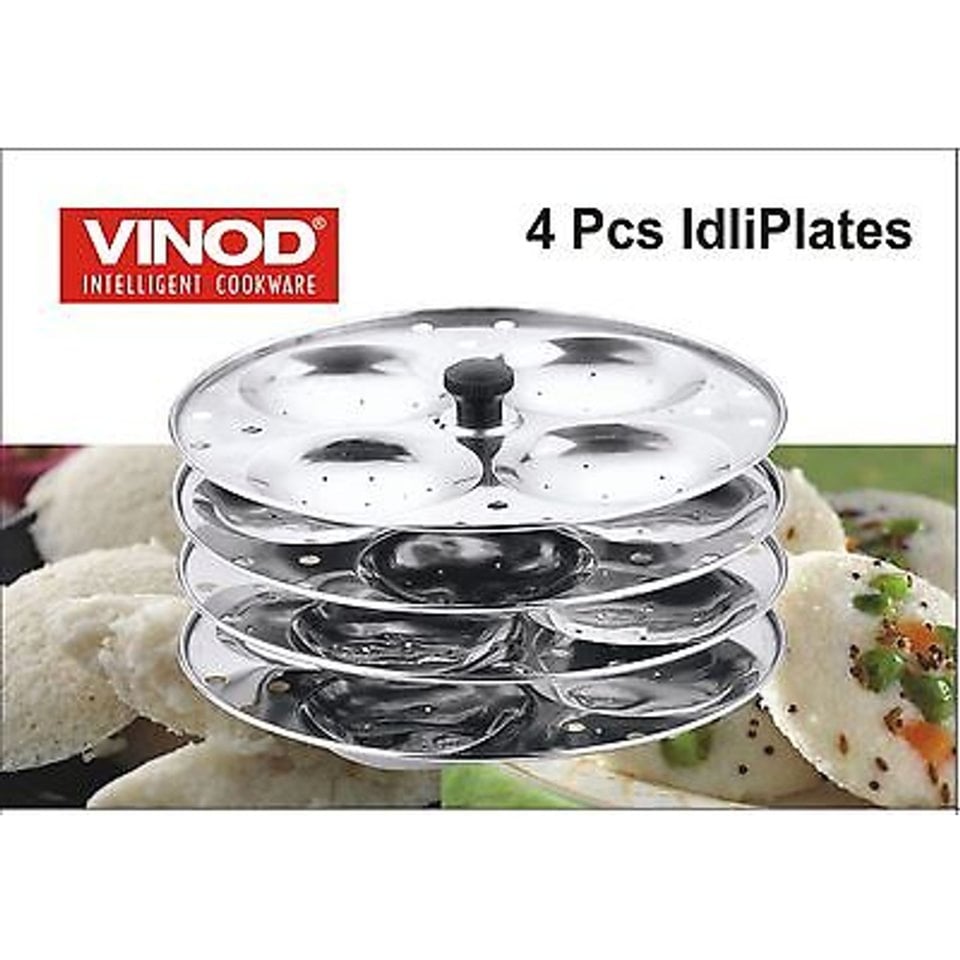 Vinod 4 Pcs Idli Plates