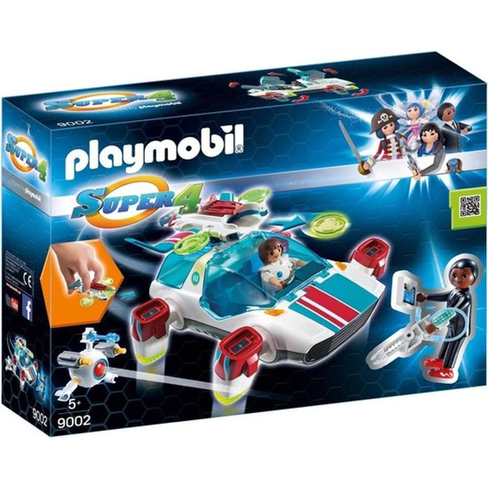 Playmobil 9002 Super 4 Fulgurix Met Gene