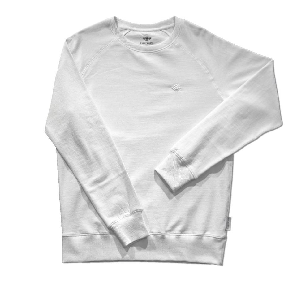 Behind The Pines Behind The Pines Recycled Crewneck White