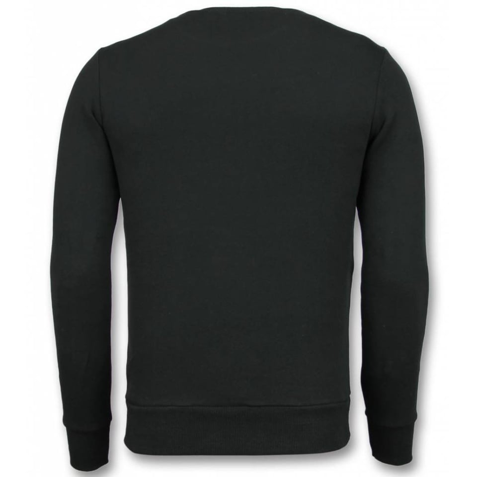 Rhinestone Trui - Master Bee Sweater Heren - Zwart