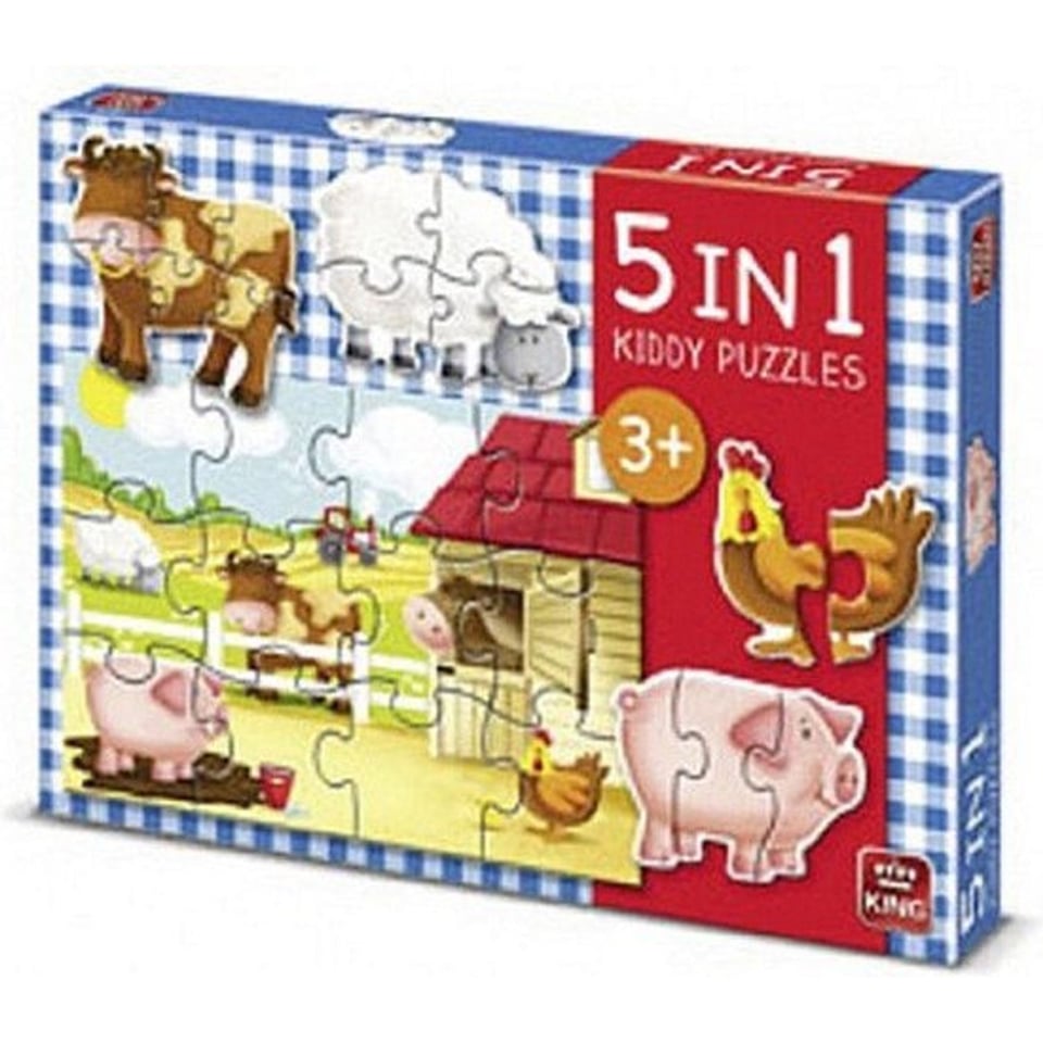 Puzzel De Boerderij 5-in-1