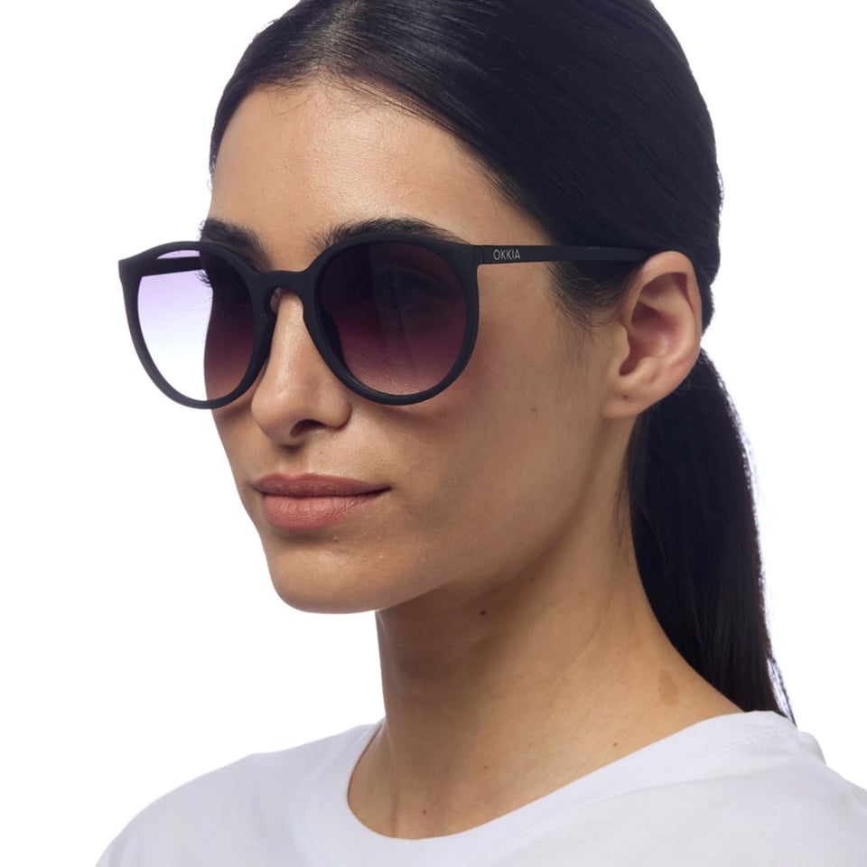 Zonnebril BERLINO Round Black OK045-BK