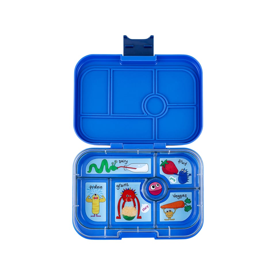 Yumbox Original 6 Vakken Surf Blue / Monsters - Blauw