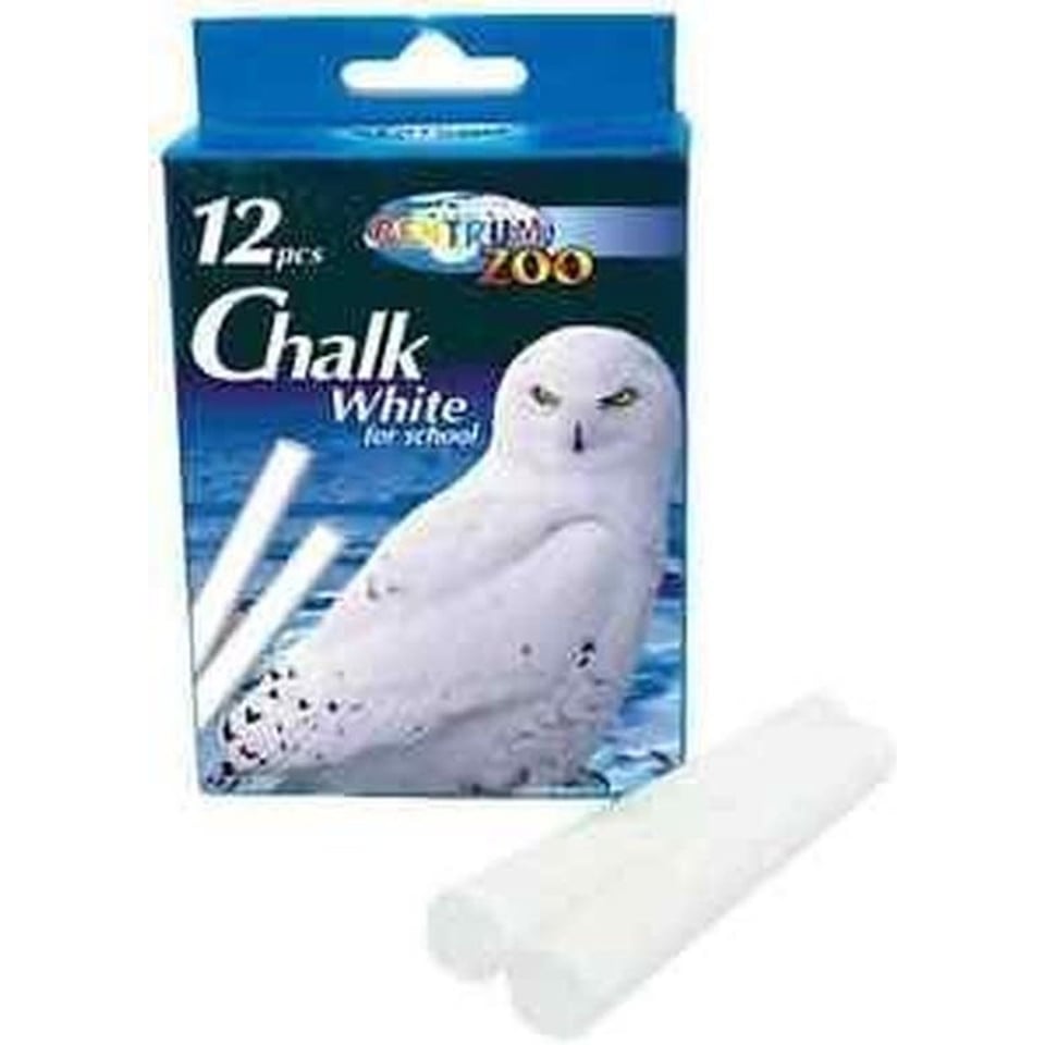 Chalk White For School Schoolbordkrijt Wit 12 St