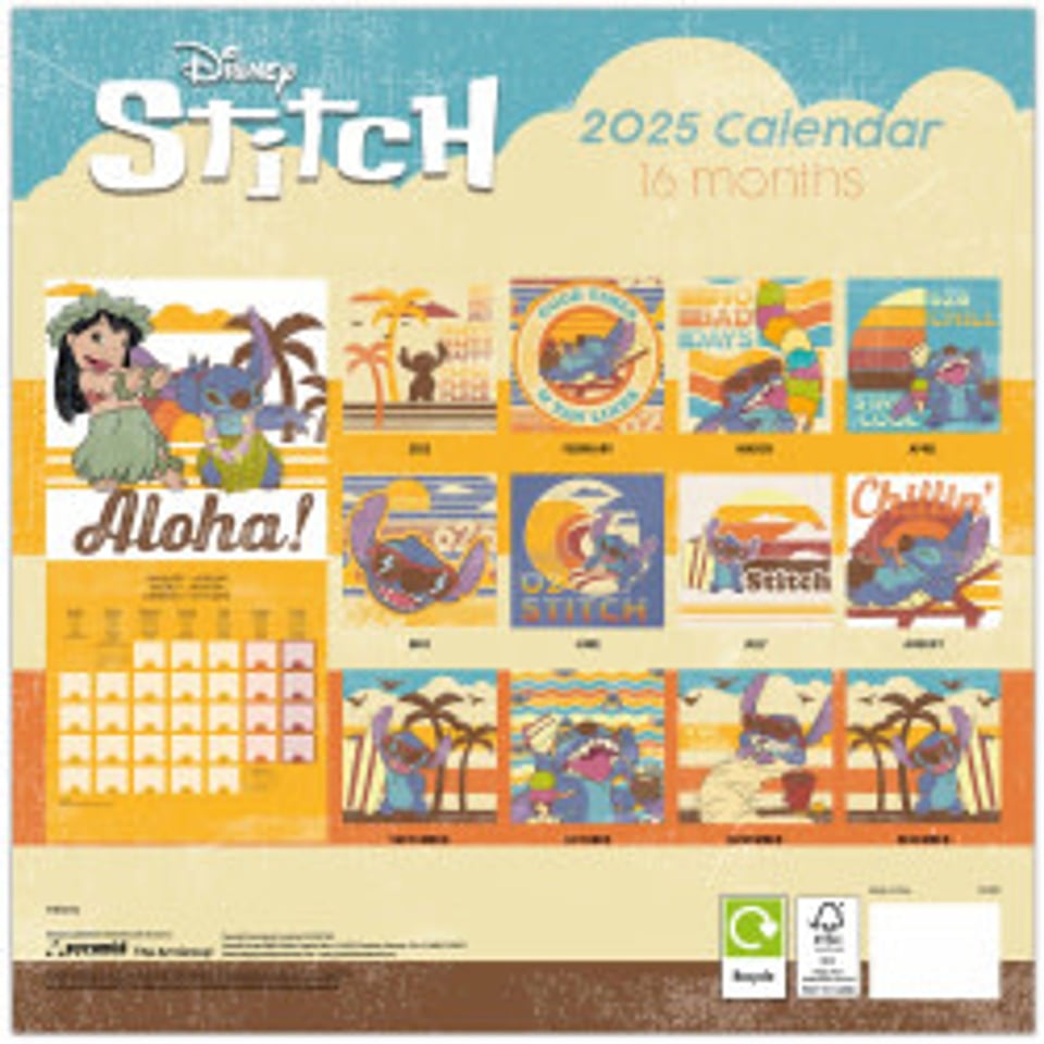 Stitch Calendar 2025 - Kalender