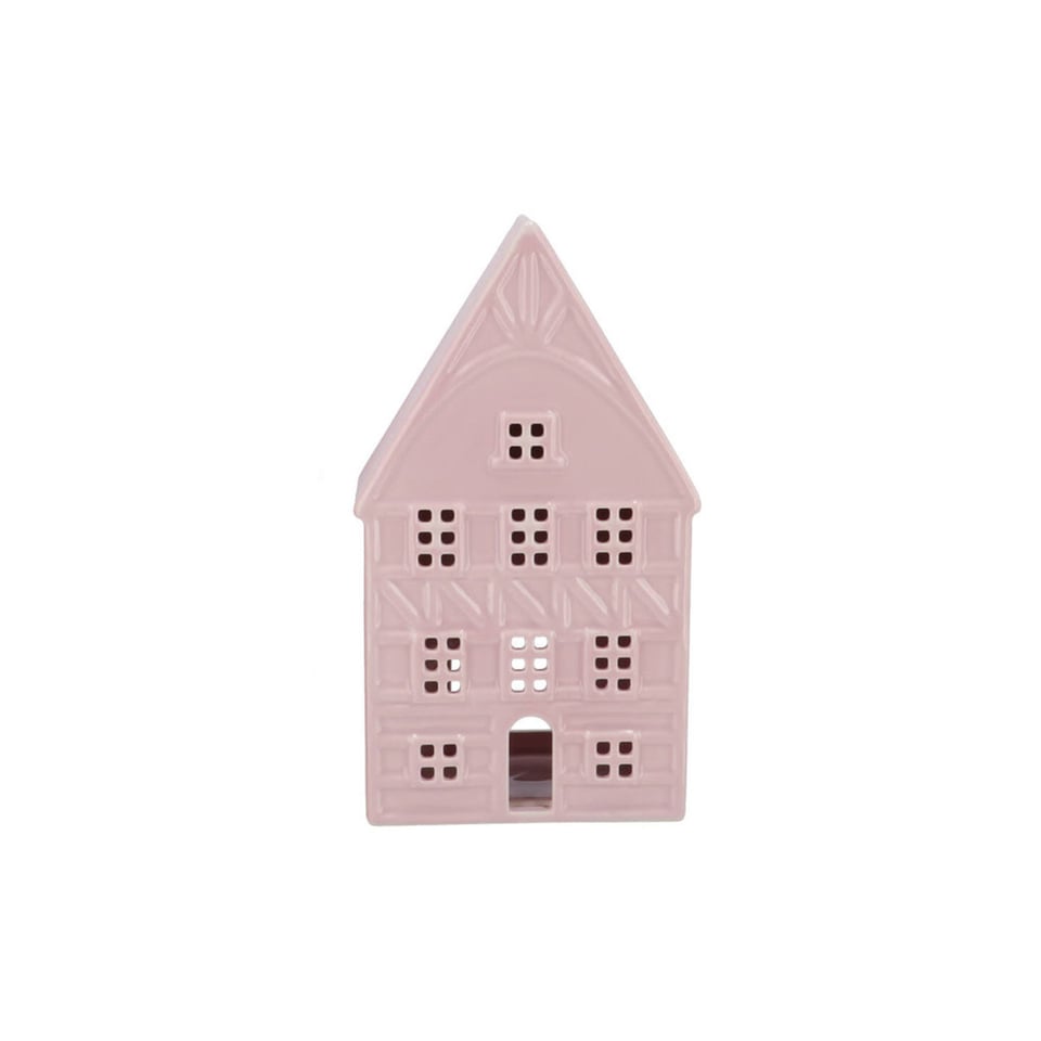 Waxinelicht Huisje Jolie Keramiek 10x19cm 3 Kleuren