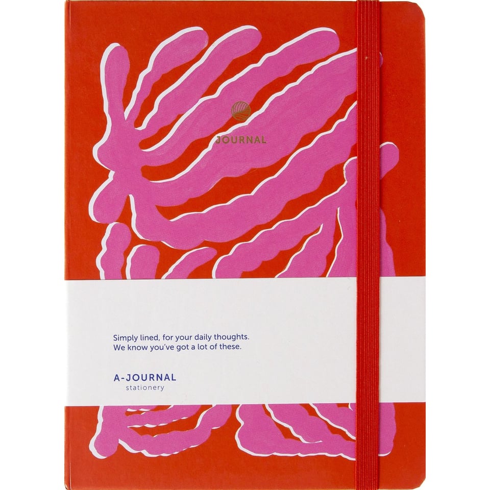 A-Journal Notebook A5 Line Groovy Pink