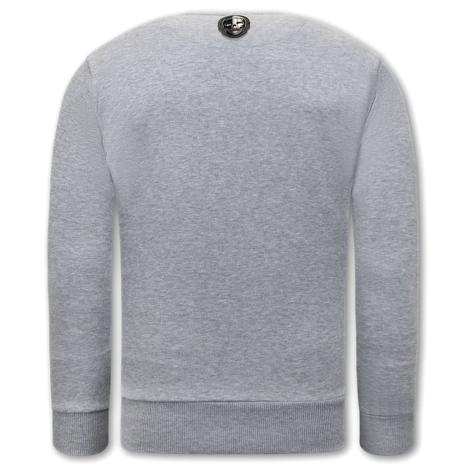 Heren Sweater - Straight Outta Ghetto - Grijs