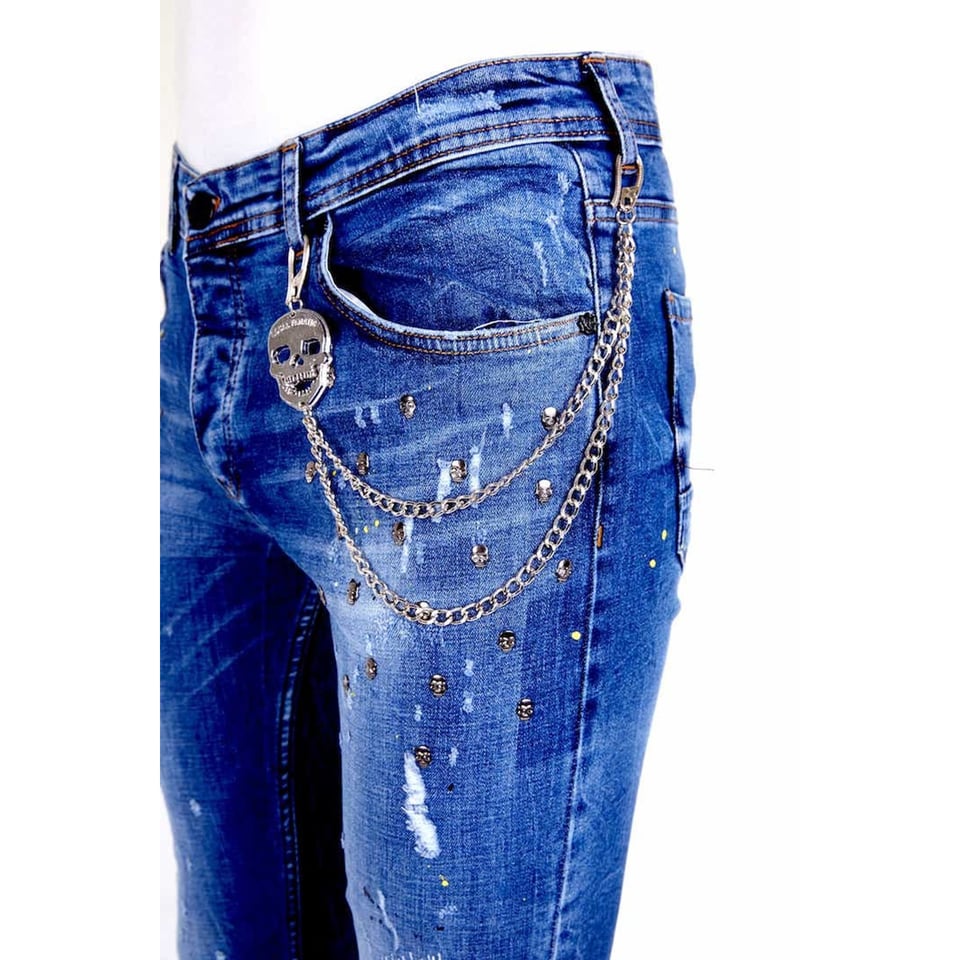 Exclusive Super Stretch Jeans Heren - 1009 - Blauw
