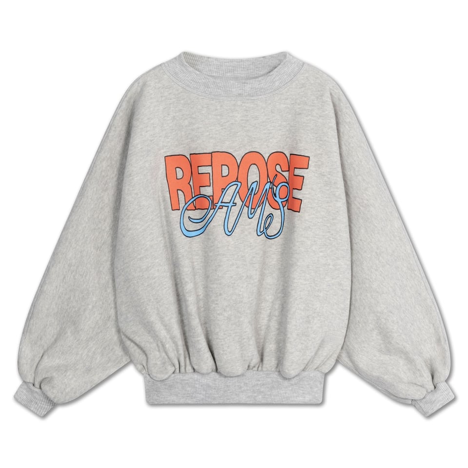 Repose AMS Iris Crop Sweater Light Mixed Grey