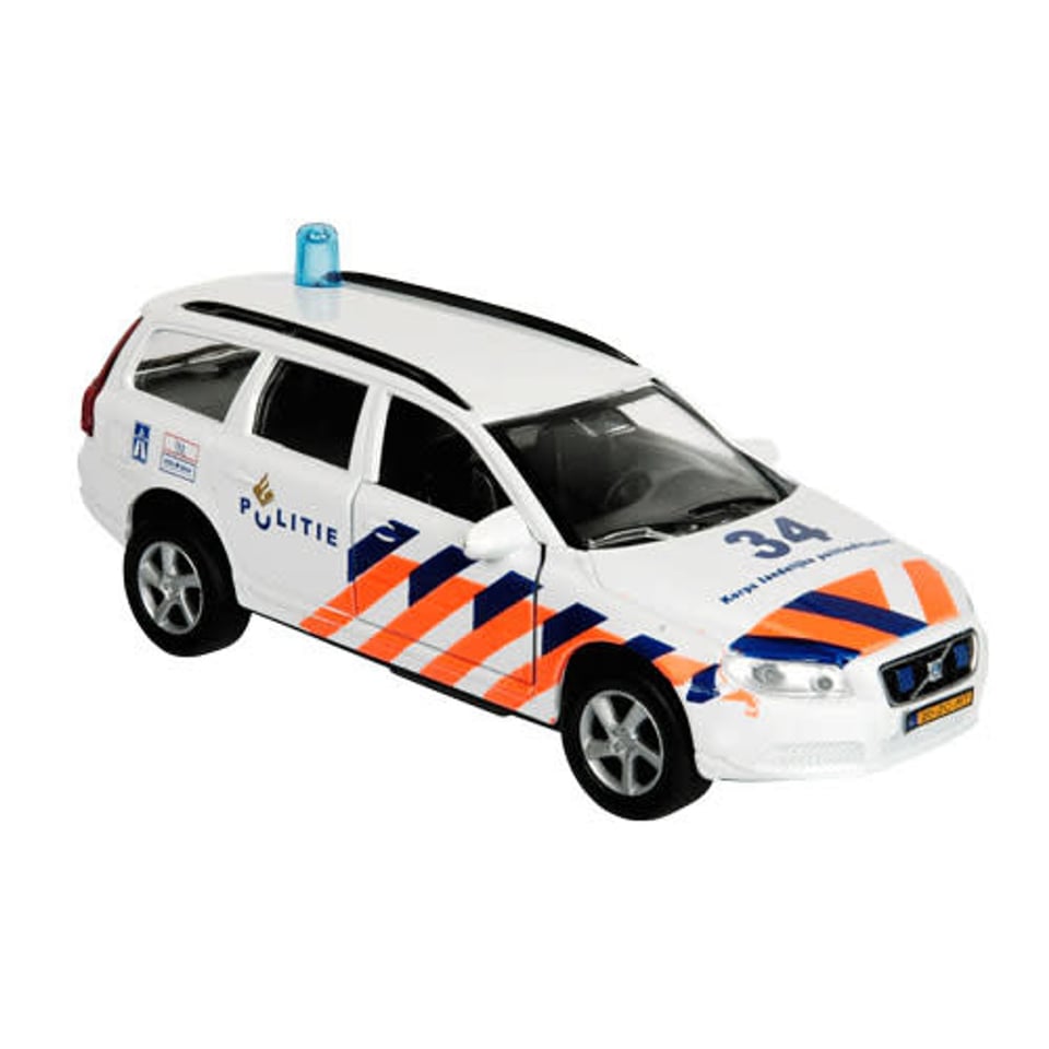 Kids Globe Die Cast Politieauto Met Licht en Geluid 15 Cm 3+