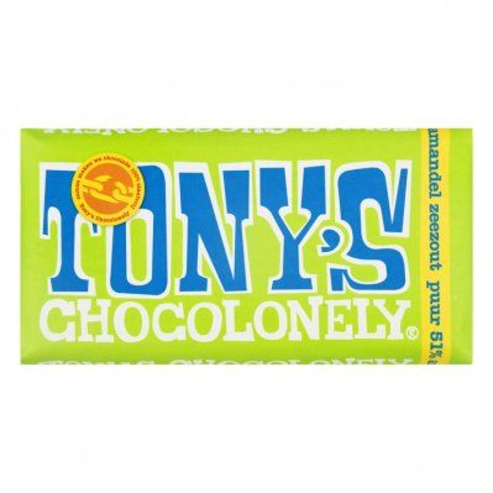 Tony’s Chocolonely Puur 51% Amandelzeezout