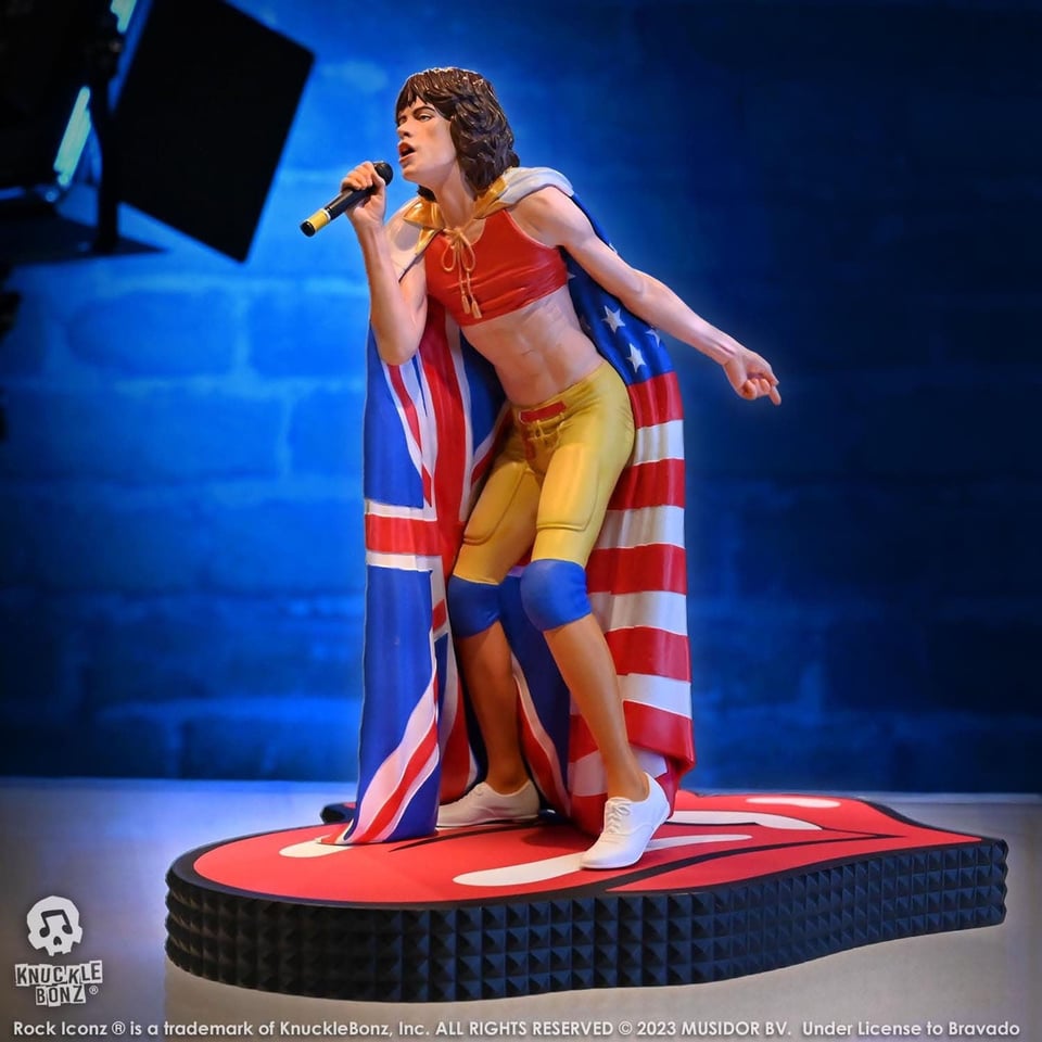 Rock Iconz - The Rolling Stones - Mick Jagger Beeld (Tattoo You Tour 1981)