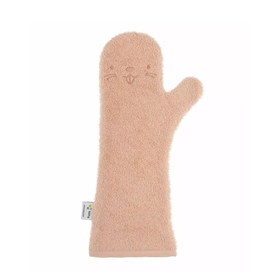 Shower Glove Bever Roze