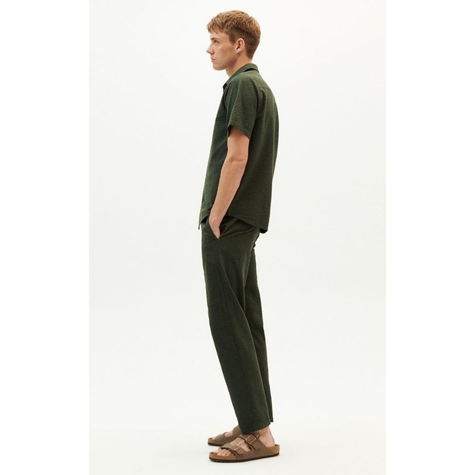 Pants Travel Check Seersucker