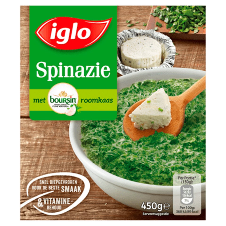 Iglo Fieldfresh Spinazie Boursin