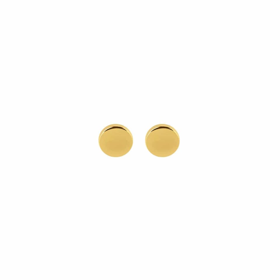 Gold Mini Stud Earrings 3 MM