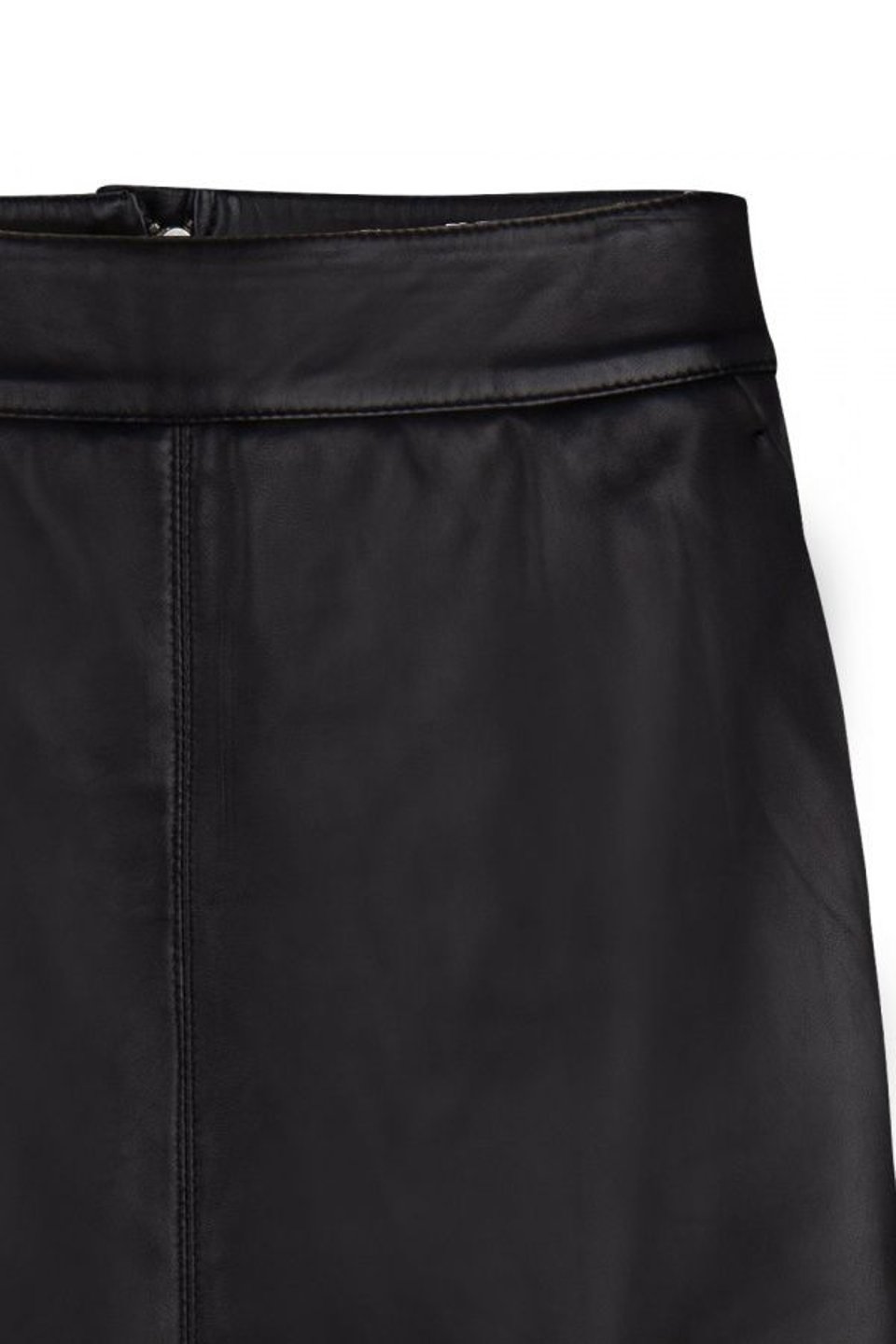 Pulson Leather Skirt - Black