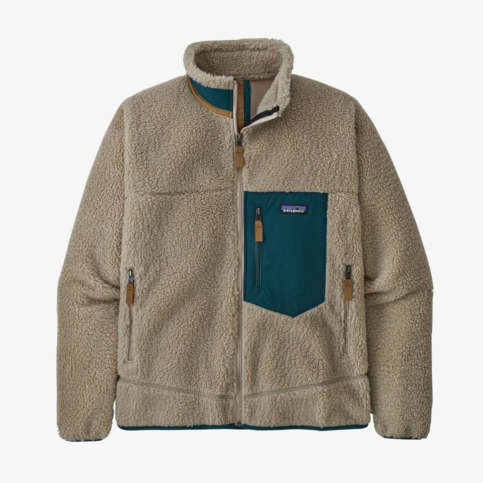 Patagonia Patagonia Classic Retro-X Jacket Pelican / Dark Borealis Green