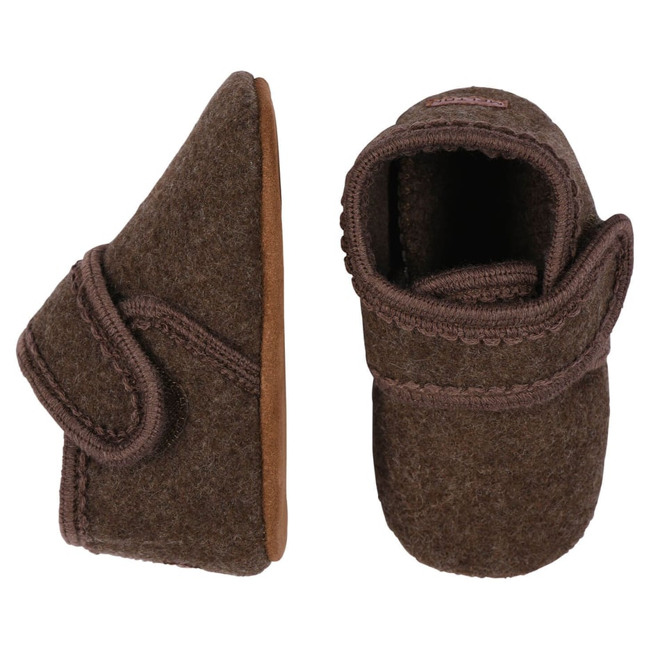 MP Denmark / Melton Baby Wool Slippers with Velcro 