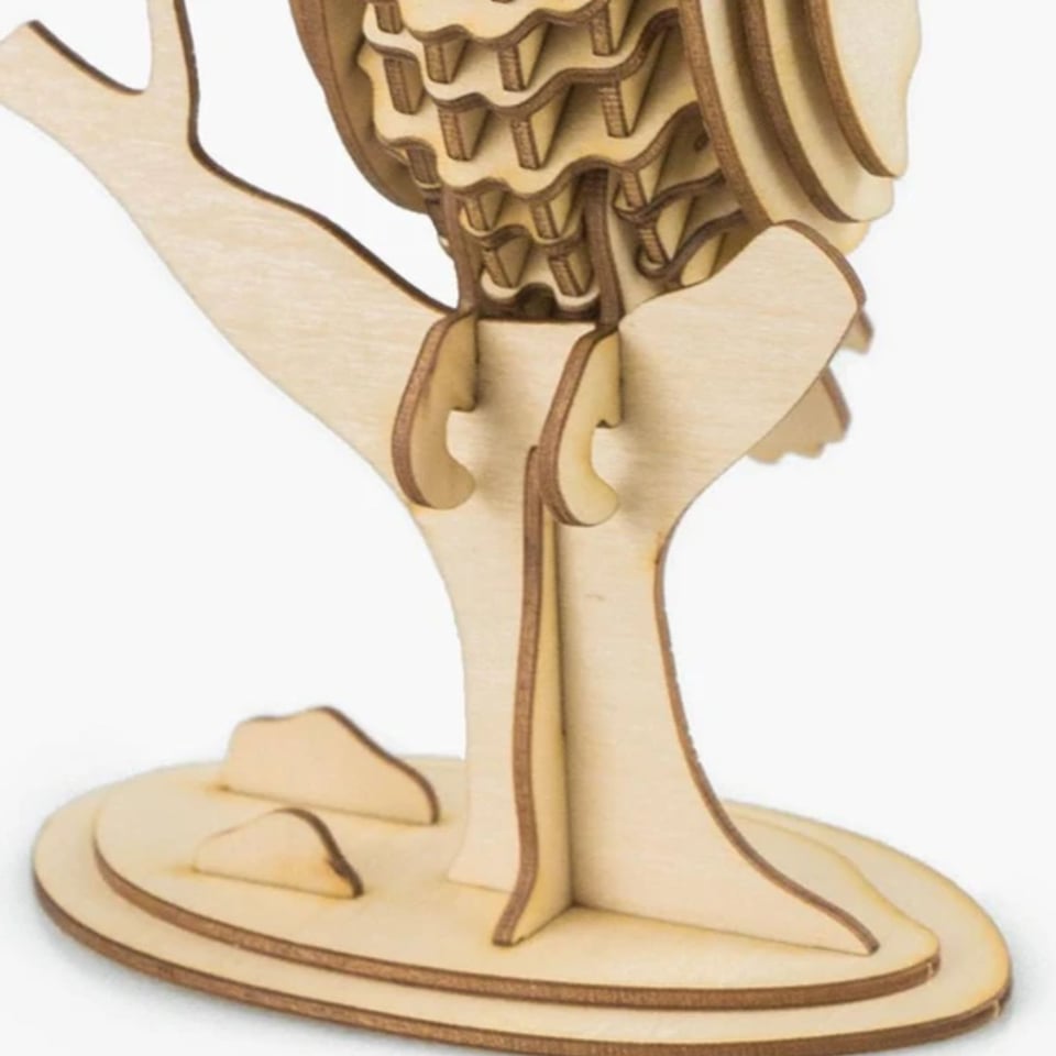 Owl Animal Birds Model 3D Wooden Puzzle