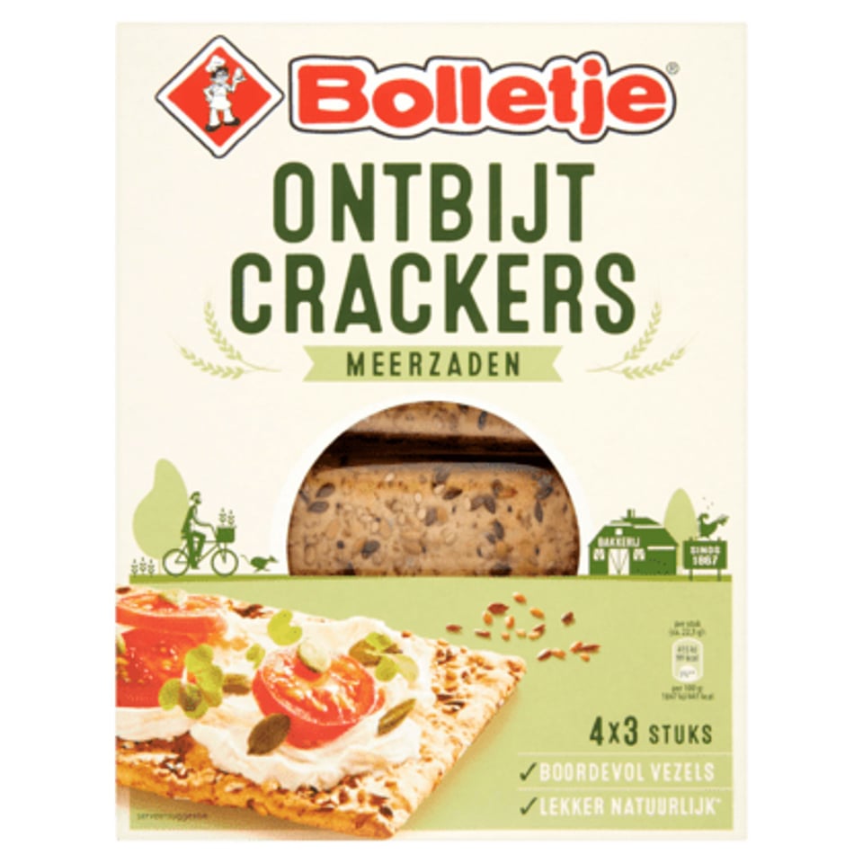 Bolletje Ontbijtcrackers Meerzaden