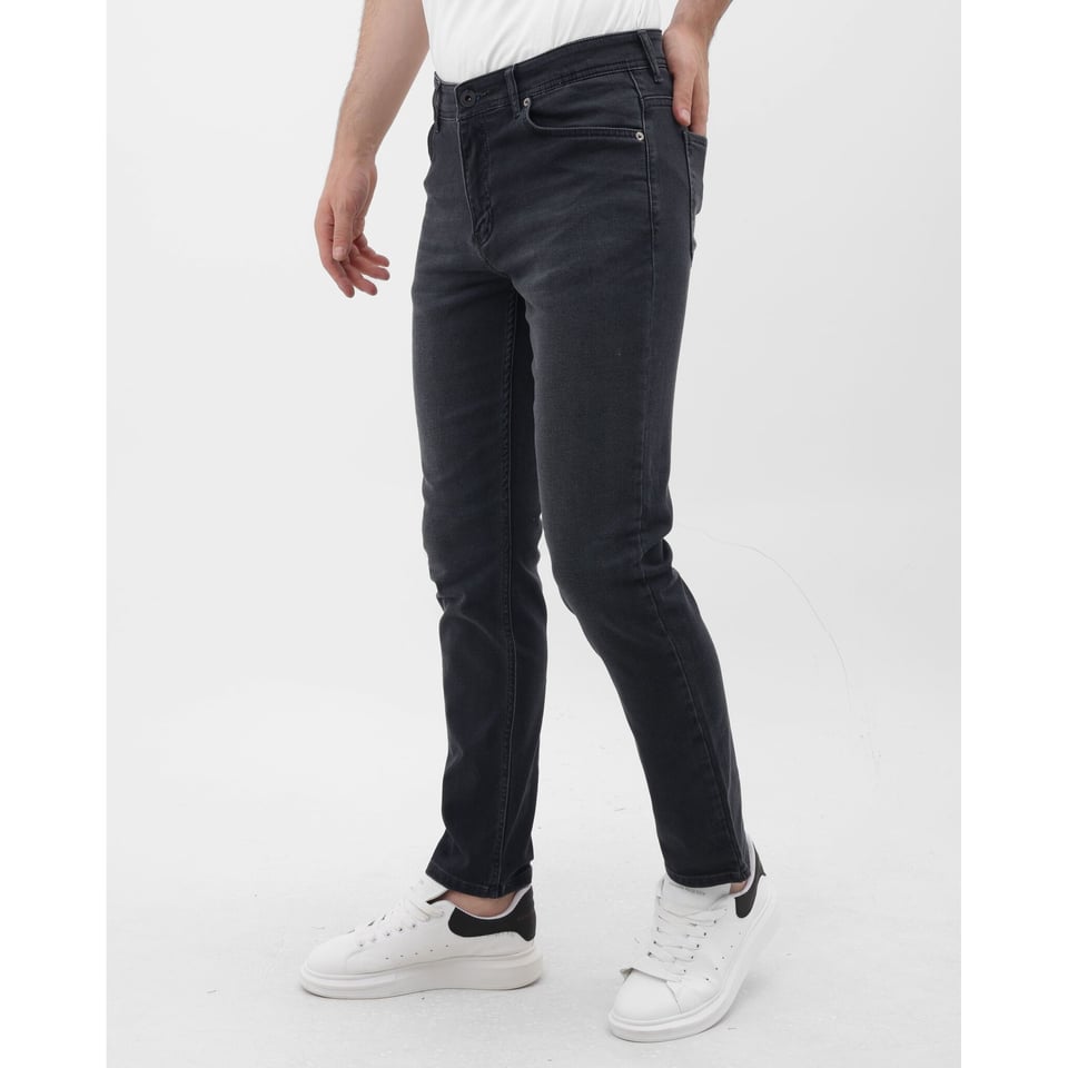 Heren Spijkerbroeken Met Elastiek - Regular Fit - MM-R-11 - Grijs