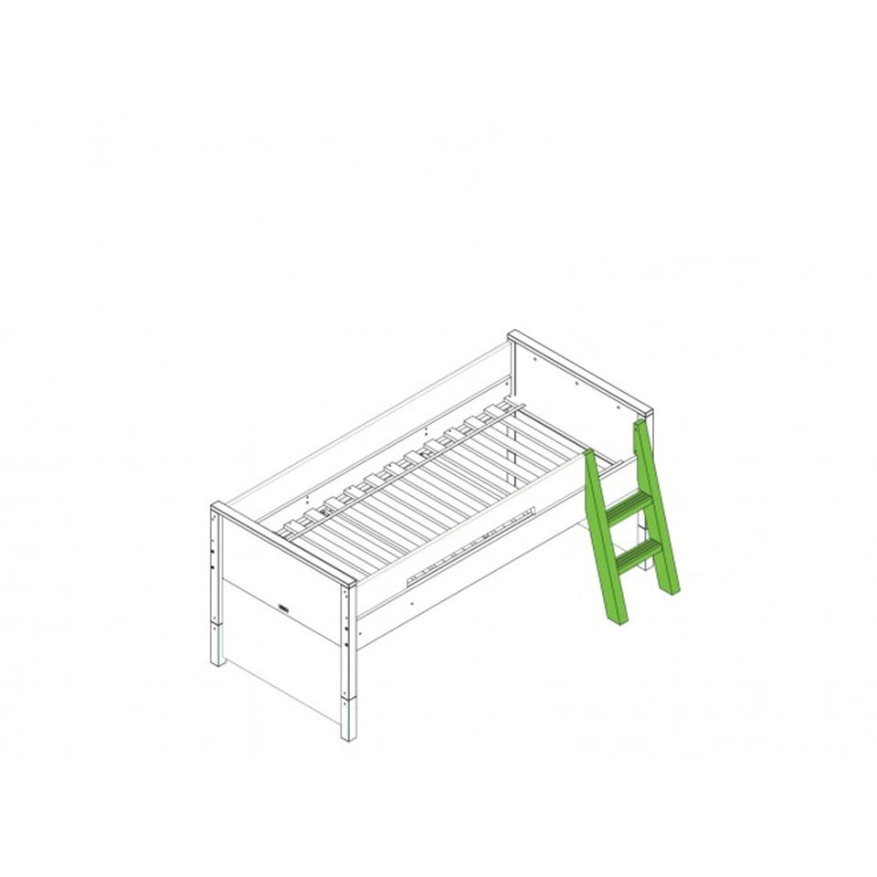 Bopita Compactbed Timo 90x200 Wit Met 3 Speelgoedbakken Wit