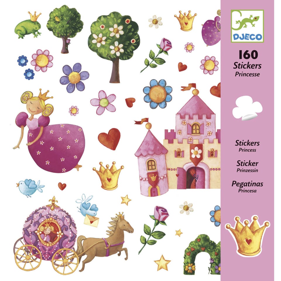 Djeco Stickers Princess Marguerite 160 Stuks 4+