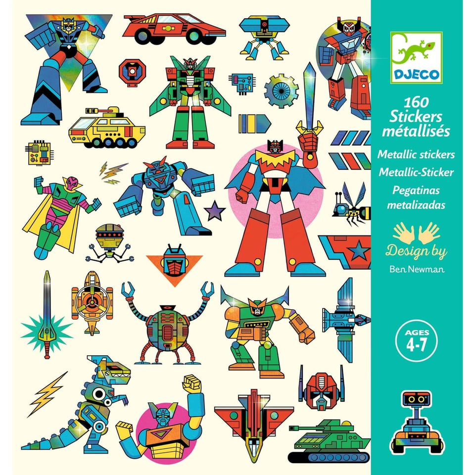 Djeco Stickers Robots