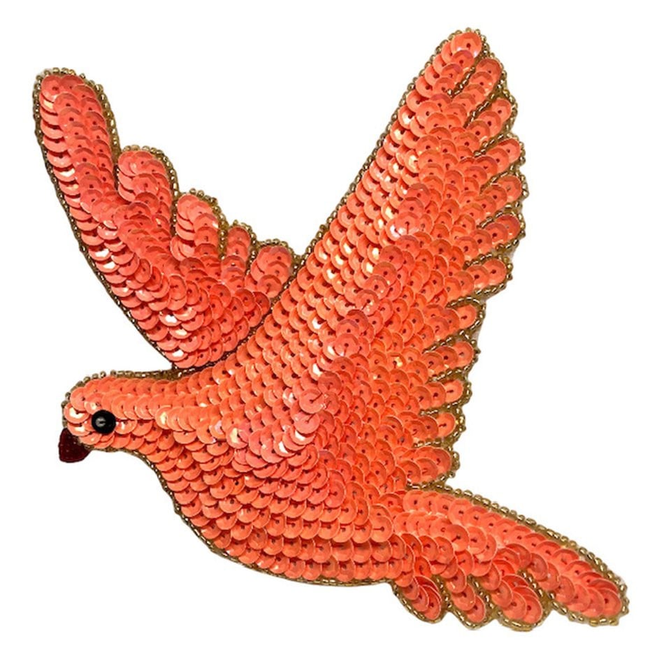 Duif Paillettenpatch - Diverse Kleuren
