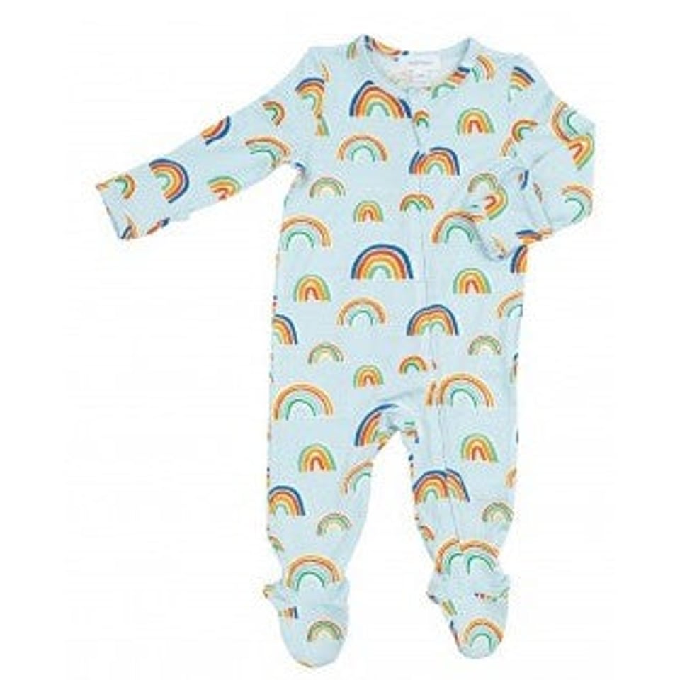 Angeldear romper blue rainbows 12-18m