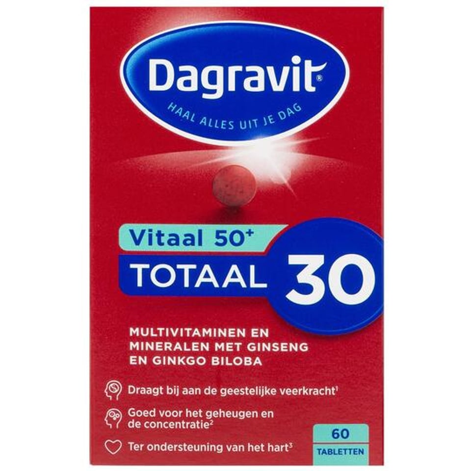 Dagravit Vitaal 50+ Totaal 30 Tabletten 60TB
