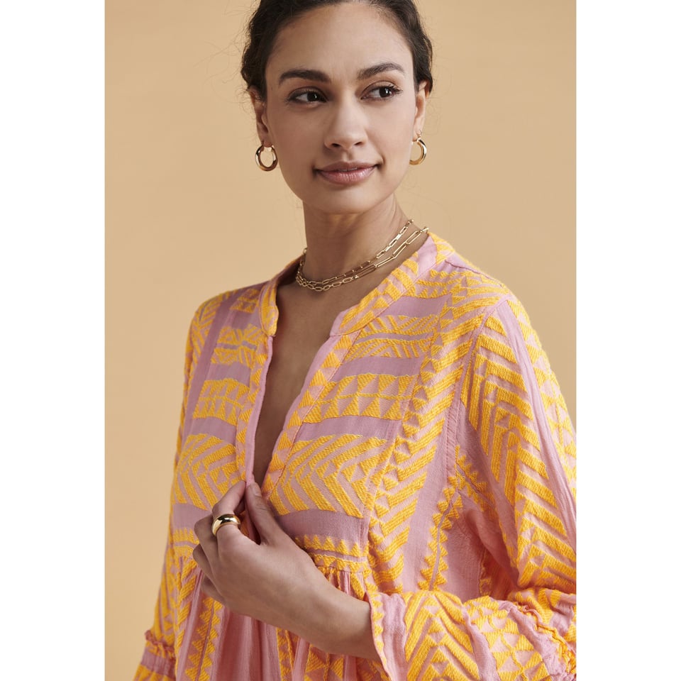 devotion neon pink dress ELLA MIDI