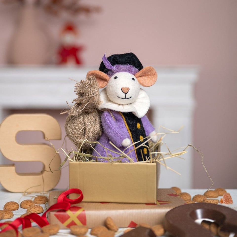 Decoratie Pietermuis lila