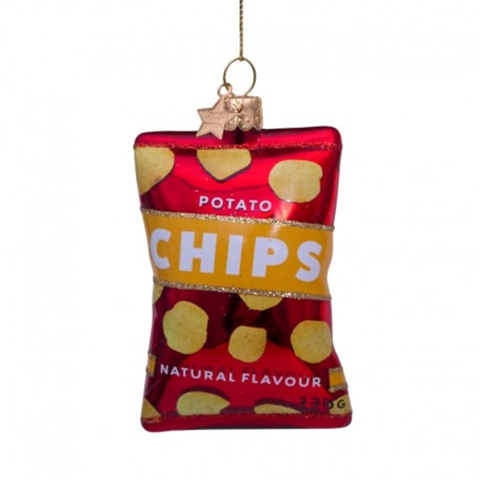 VONDELS Kerstbal Naturel Chips