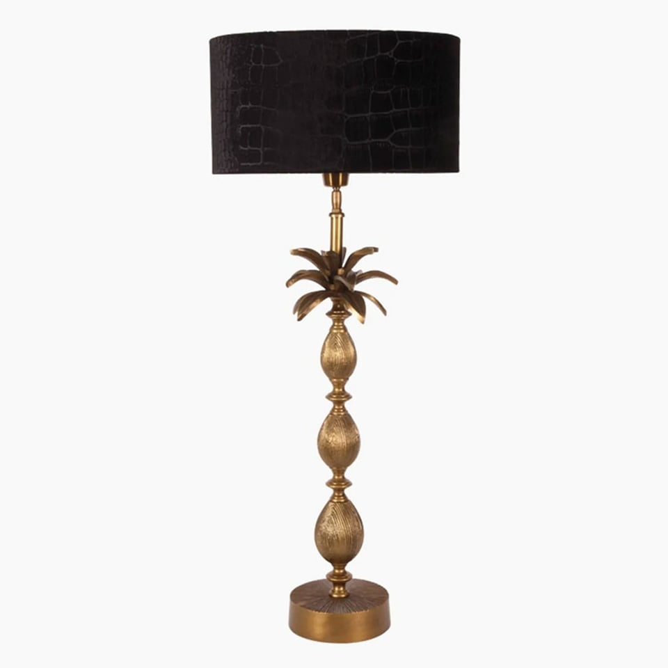 Lamp Voet Baroque Palm Goud H60cm