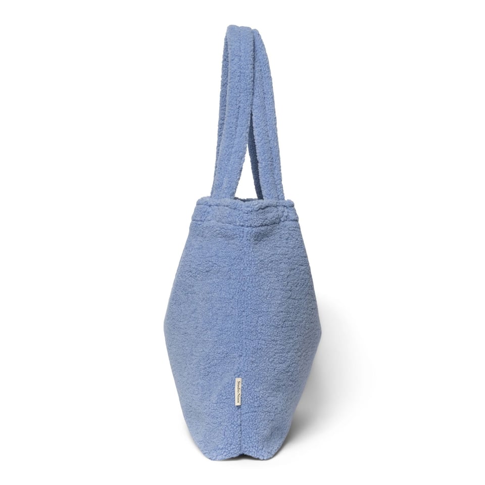 Light Blue Teddy Mom Bag