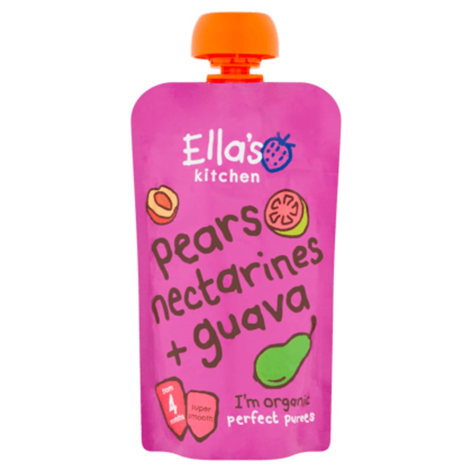 Ella's Kitchen Pears Nectarines Guave 4+ Knijpzakje