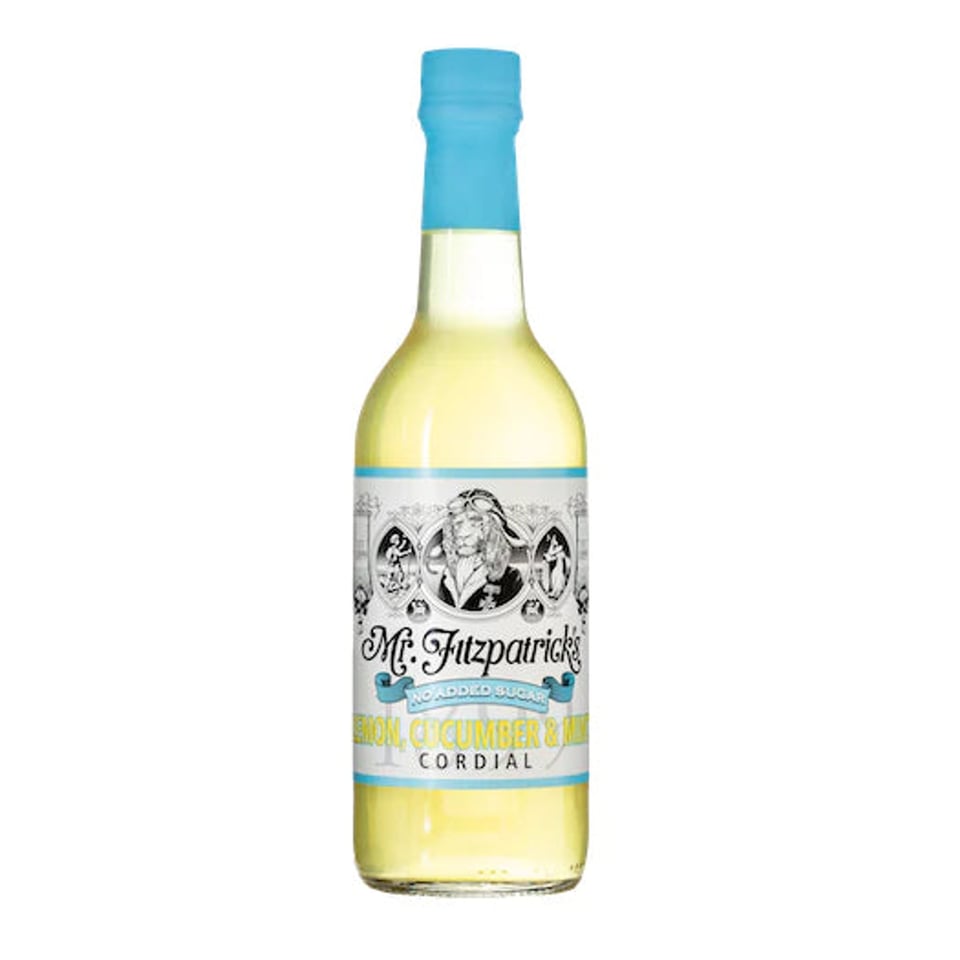 Mr Fitz Lemon, Cucumber & Mint - No Added Sugar Cordial (500ml) we