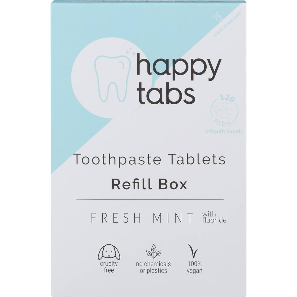 Tandpastatabletten Fresh Mint Fluoride Refill