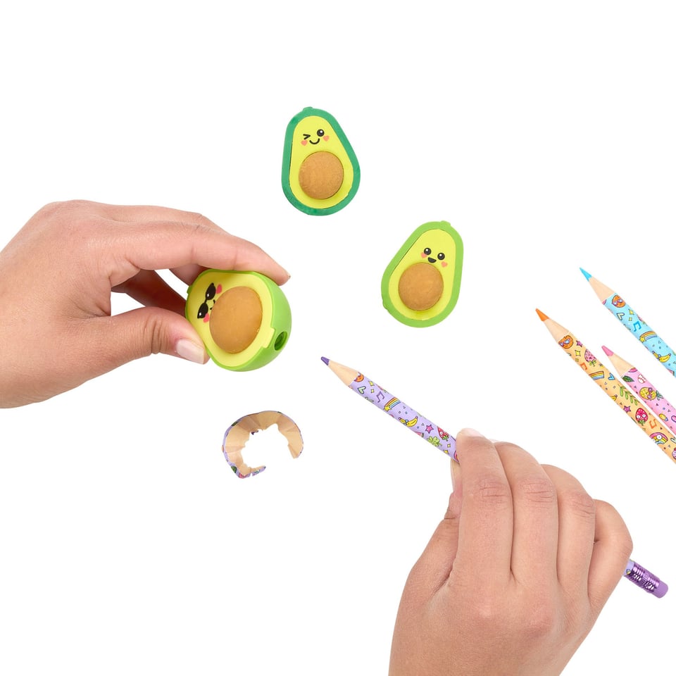 Ooly Avocado Love Eraser and Sharpener 5+