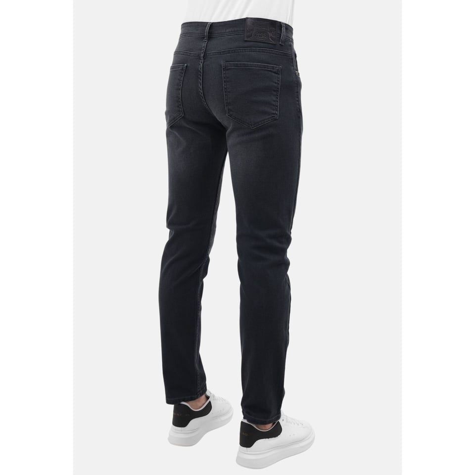 Heren Spijkerbroeken Met Elastiek - Regular Fit - MM-R-11 - Grijs