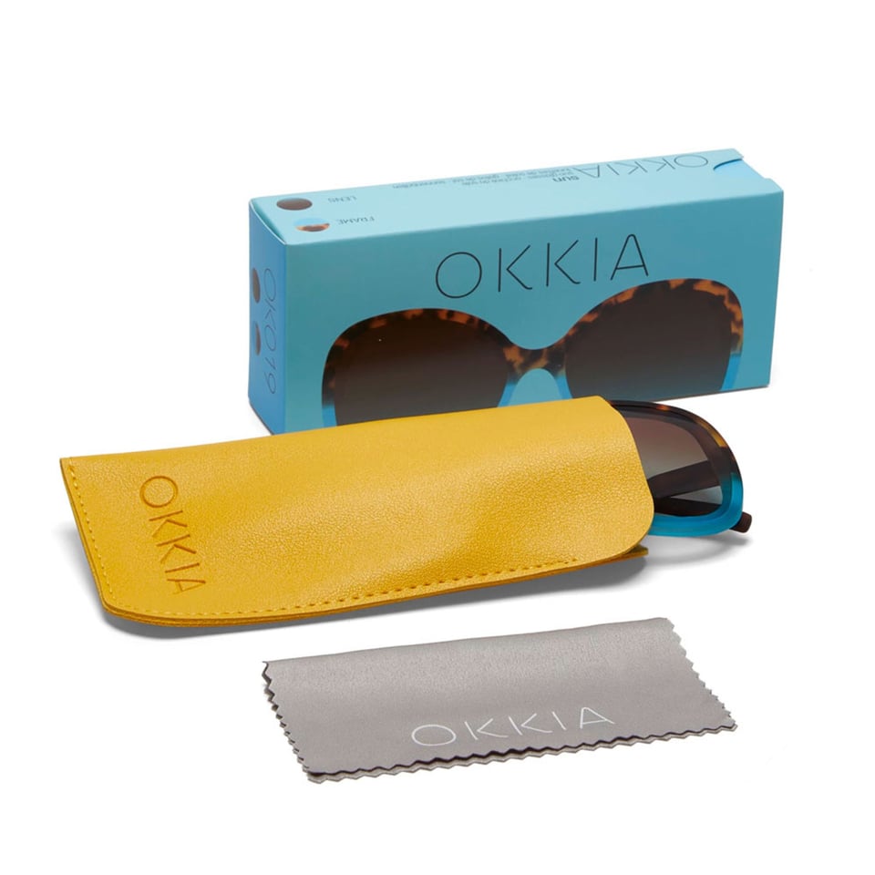 Zonnebril ANNA Butterfly Havana Blue OK019-HB