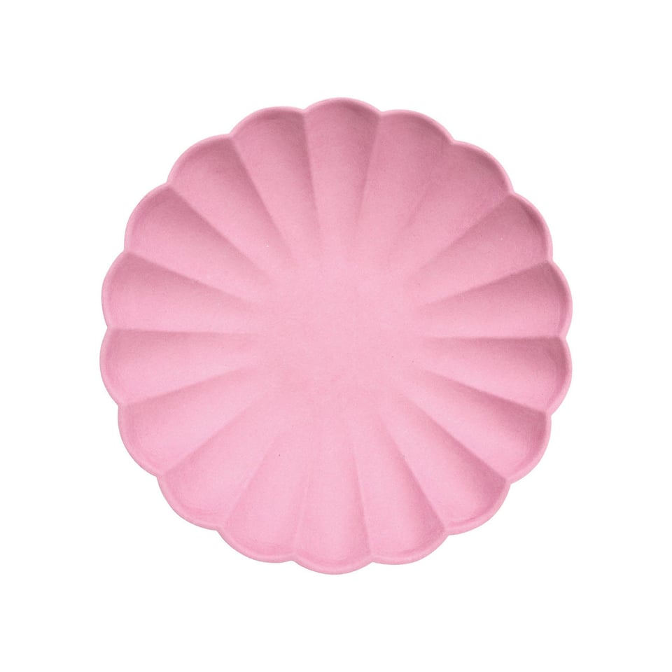 Meri Meri Compostable Plates, Small - Bubblegum Pink