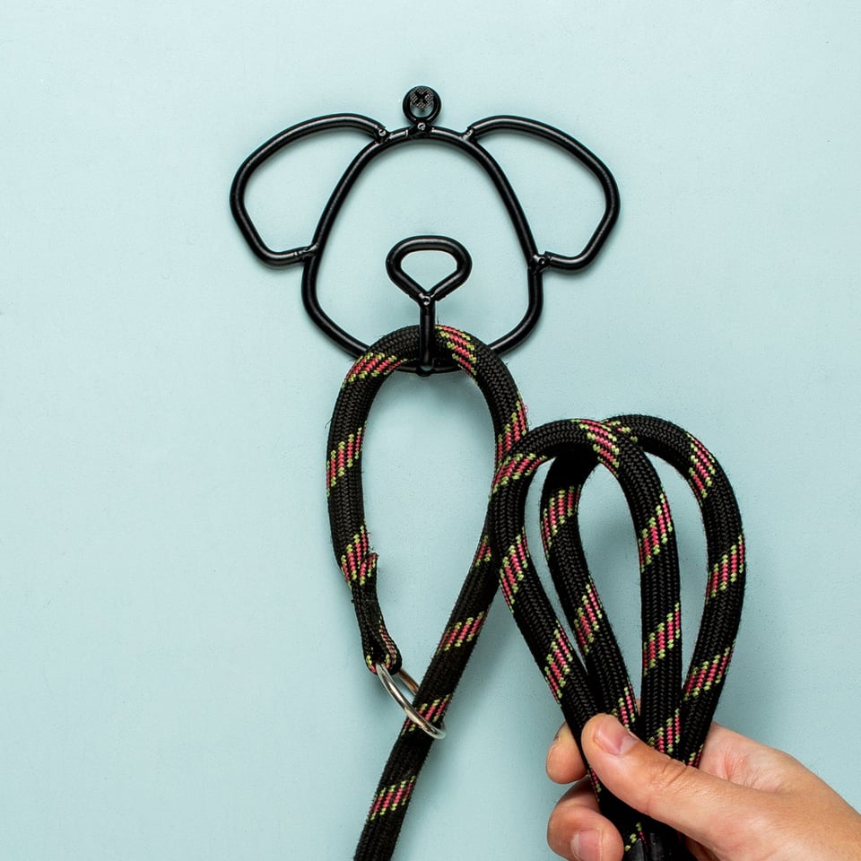 Dog Leash Hook Kobe - black