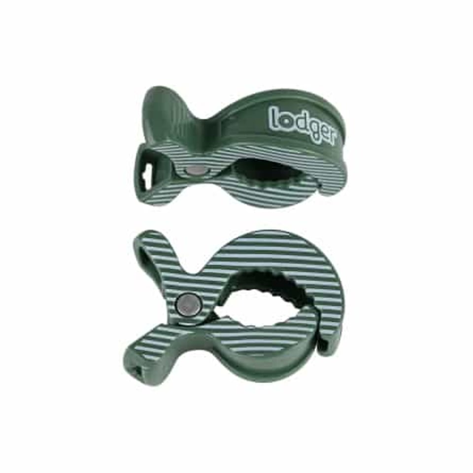 Lodger Swaddler Clip 2-Pack Green Bay Stripe